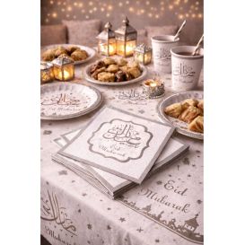 Eid Mubarak Napkins – Pack of 10 for Festive Tables