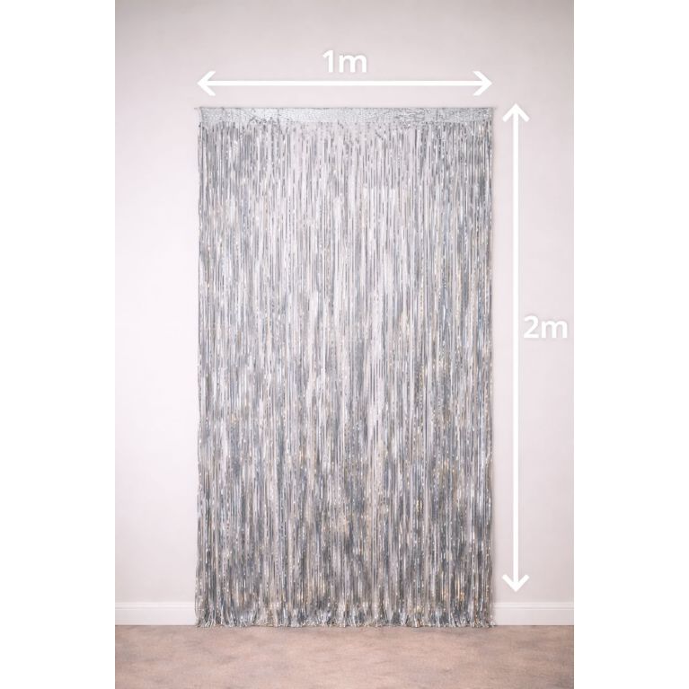 Rideau à Franges Décoratif – 1 m × 2 m