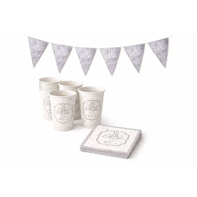 Pack Décoration Eid Mubarak – 3 Articles Essentiels