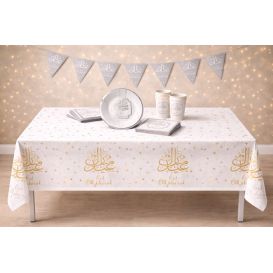 Eid Mubarak Silver Complete Table Pack – Ready to Host