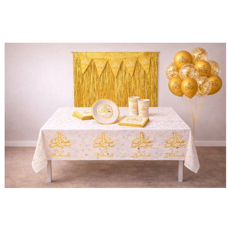 copy ofEid Mubarak Silver Decoration Pack – Table, Wall & Photo Corner