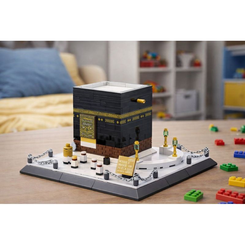 Maquette Kaaba 446 pièces – Jeu de construction islamique type LEGO®
