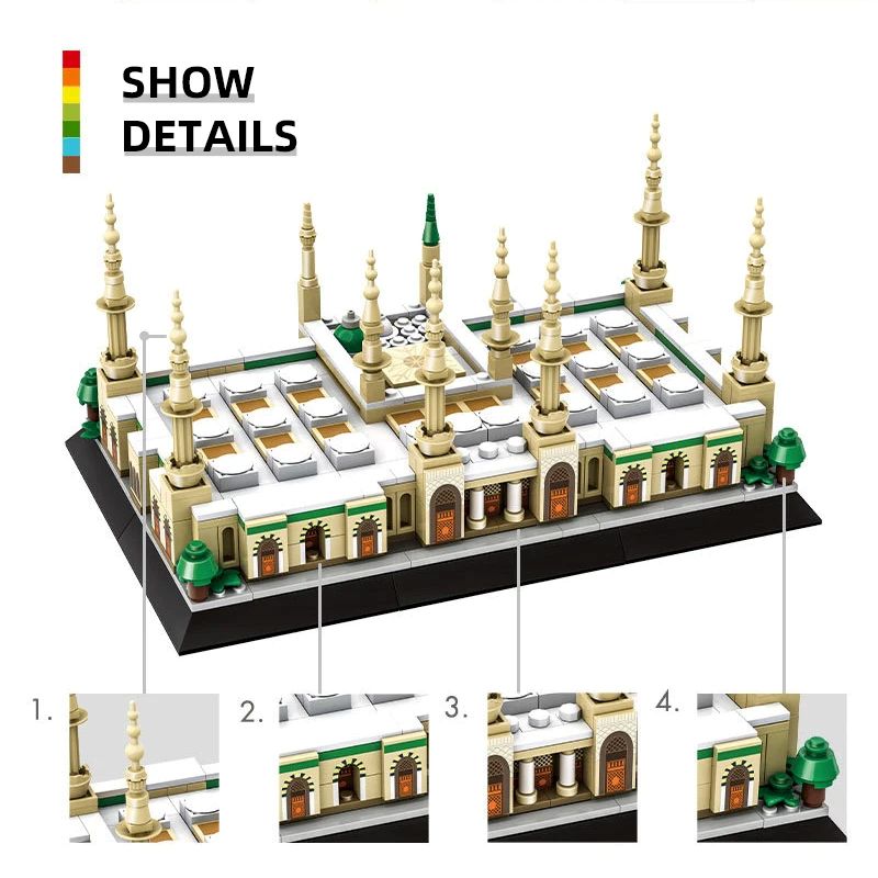 Prophet’s Mosque in Medina – 594 Piece Islamic Building Set