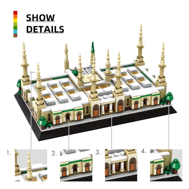 Maquette Mosquée du Prophète à Médine – 594 pièces type LEGO®