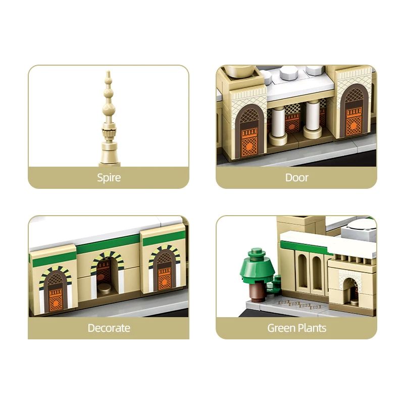 Prophet’s Mosque in Medina – 594 Piece Islamic Building Set
