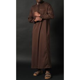 Qamis BEY Cacao Long Gamme Premium – Qaba’il