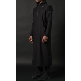 Qamisweat Drift Qaba’il – Technical Hooded Streetwear Thobe