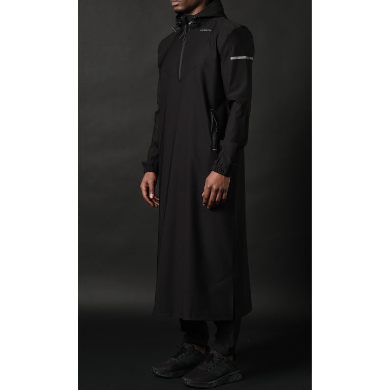 Qamisweat Drift Qaba’il – Technical Hooded Streetwear Thobe
