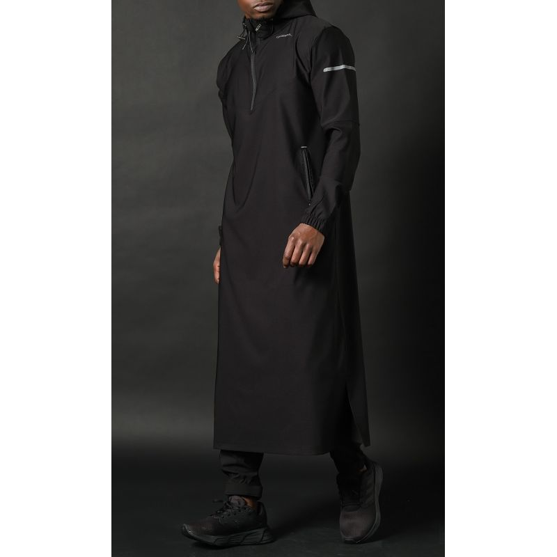 Qamisweat Drift Qaba’il – Qamis streetwear technique à capuche homme