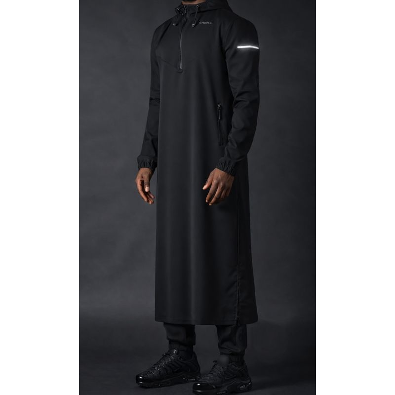 Qamisweat Drift Qaba’il – Qamis streetwear technique à capuche homme