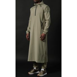 Qamisweat Drift Qaba’il – Technical Hooded Streetwear Thobe