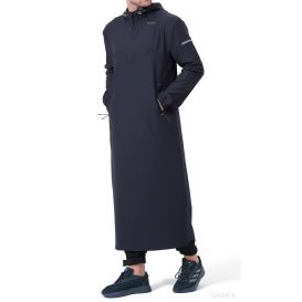 Qamisweat Drift Qaba’il – Technical Hooded Streetwear Thobe