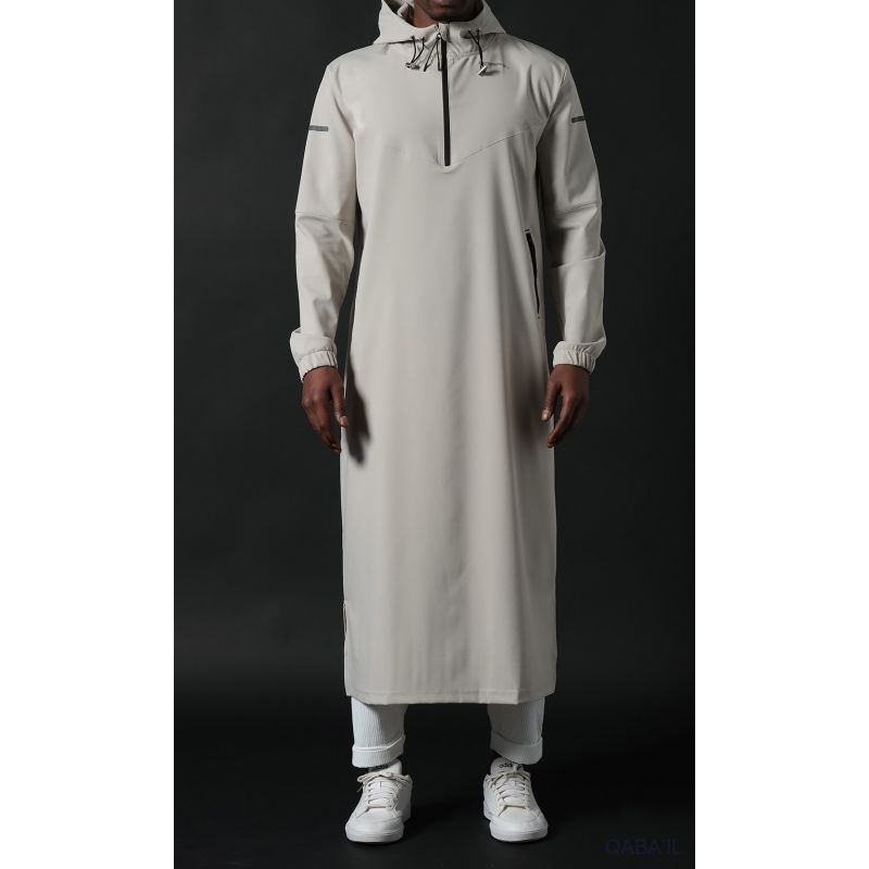 Qamisweat Drift Qaba’il – Qamis streetwear technique à capuche homme