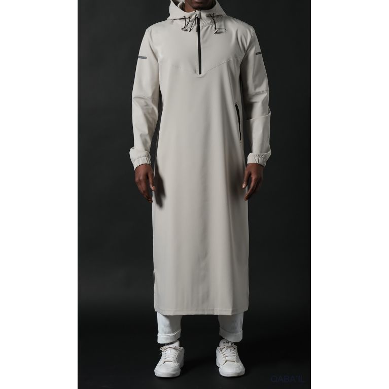 Qamisweat Drift Qaba’il – Qamis streetwear technique à capuche homme