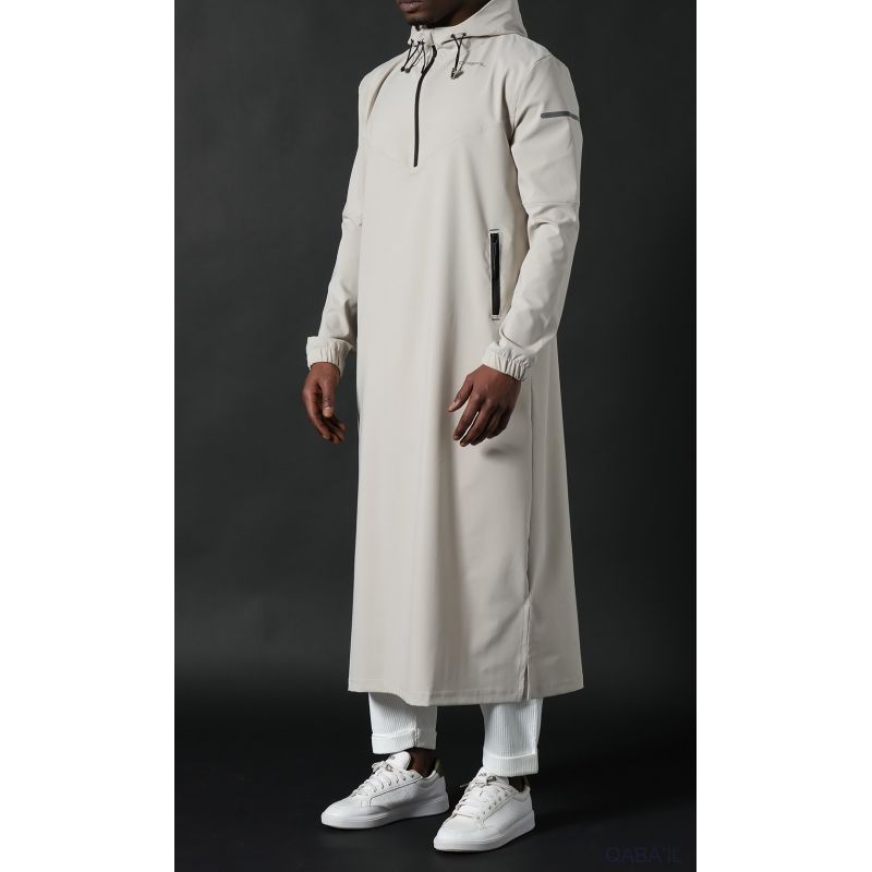 Qamisweat Drift Qaba’il – Qamis streetwear technique à capuche homme