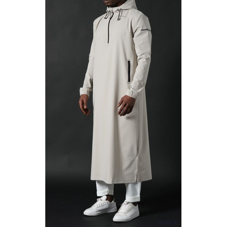 Qamisweat Drift Qaba’il – Qamis streetwear technique à capuche homme