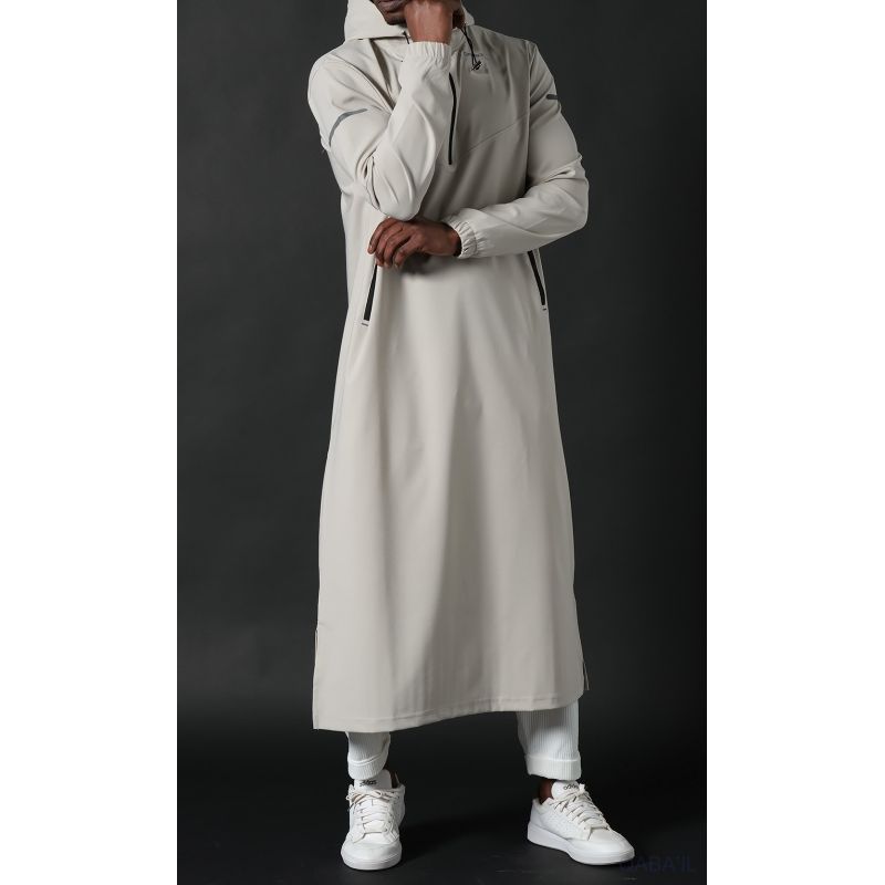 Qamisweat Drift Qaba’il – Qamis streetwear technique à capuche homme