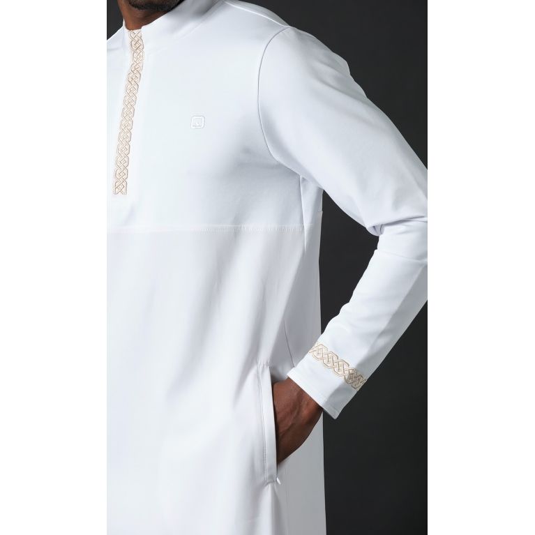 Prestige II long thobe for men by Qaba'il