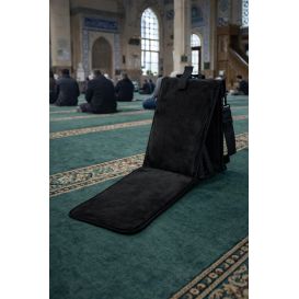 3-in-1 foldable prayer mat with back support and carry bag