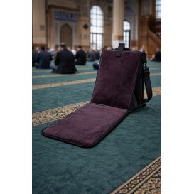 Tapis de prière pliable 3 en 1 avec dossier et sacoche