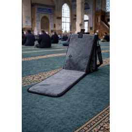3-in-1 foldable prayer mat with back support and carry bag