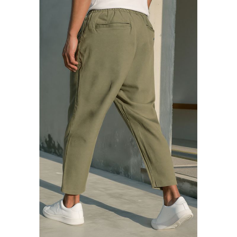 Men’s Stretch Cotton Jean Sarouel - Straight Fit - Qaba'il: Drop