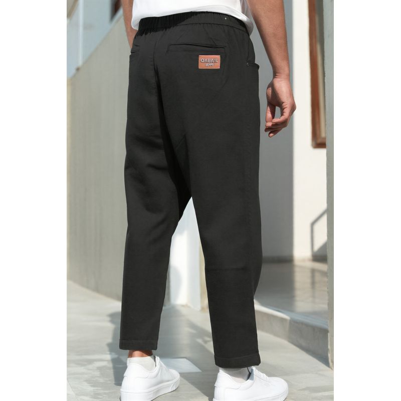 Men’s Stretch Cotton Jean Sarouel - Straight Fit - Qaba'il: Drop