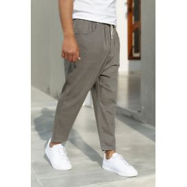 Men’s Stretch Cotton Jean Sarouel - Straight Fit - Qaba'il: Drop