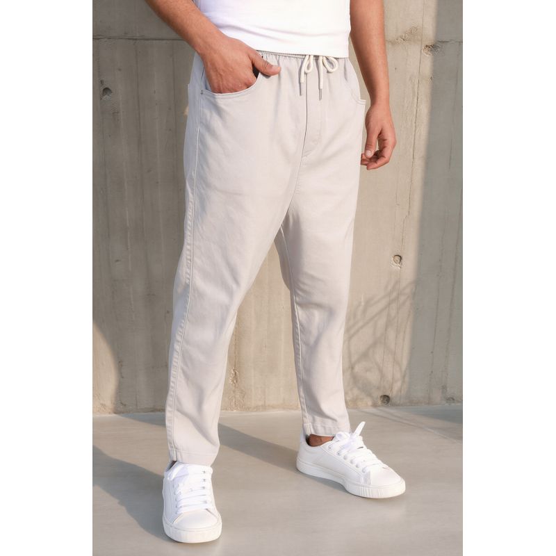 Sarouel Jean Stretch Homme en Coton - Coupe Droite - Qaba'il : Drop