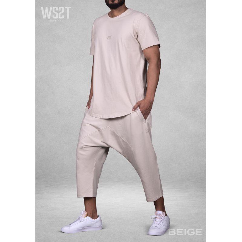 Ensemble saroual homme Combo Wassat t-shirt oversize et pantacourt - marques de vêtement pour musulman