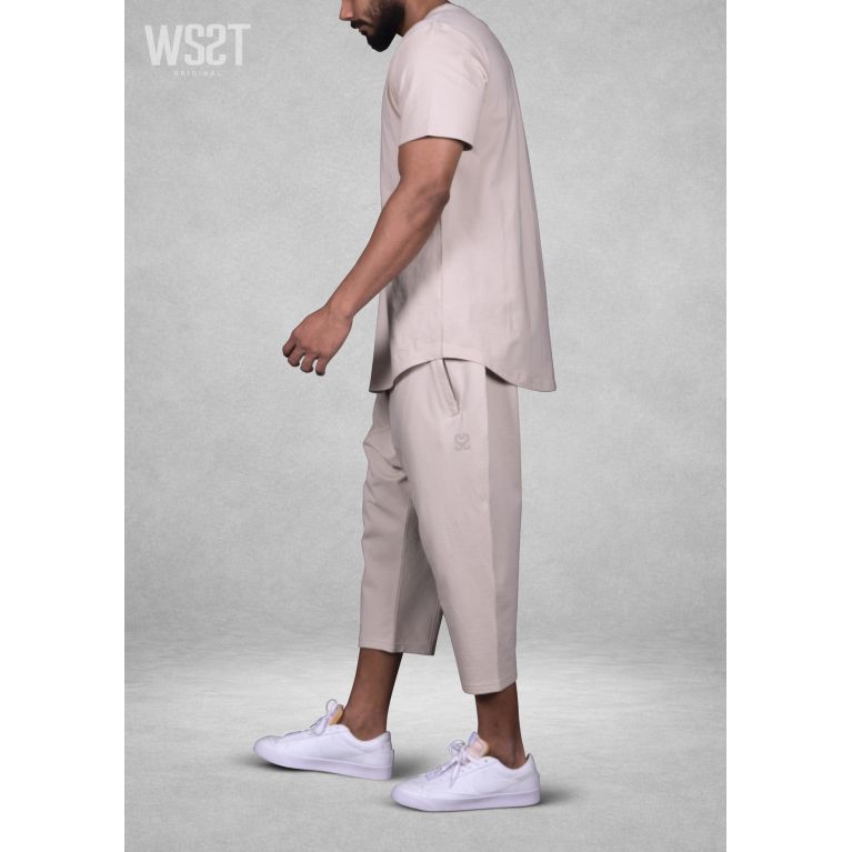 Ensemble saroual homme Combo Wassat t-shirt oversize et pantacourt - marques de vêtement pour musulman