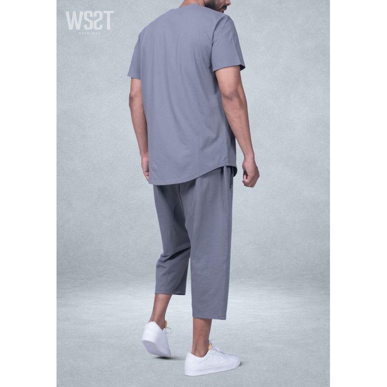 Ensemble saroual homme Combo Wassat t-shirt oversize et pantacourt - marques de vêtement pour musulman