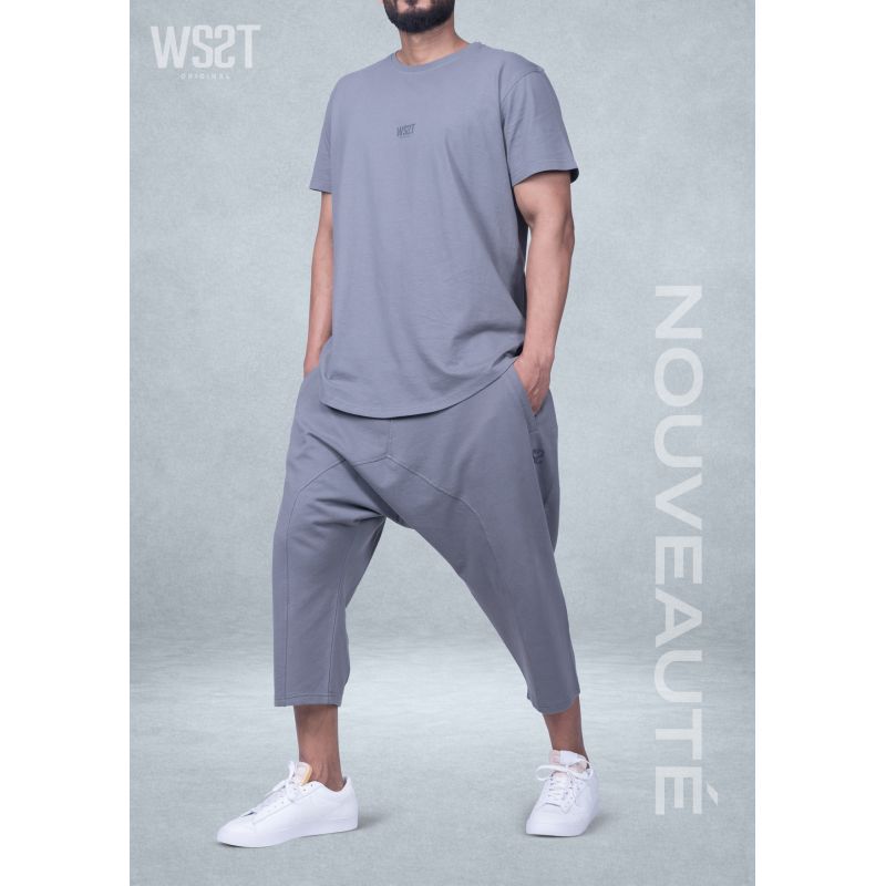 Ensemble saroual homme Combo Wassat t-shirt oversize et pantacourt - marques de vêtement pour musulman