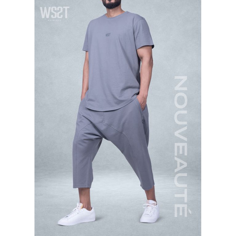 Ensemble saroual homme Combo Wassat t-shirt oversize et pantacourt - marques de vêtement pour musulman