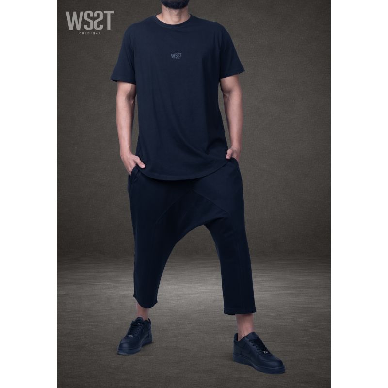 Ensemble saroual homme Combo Wassat t-shirt oversize et pantacourt - marques de vêtement pour musulman