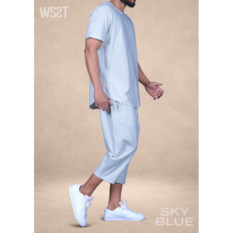 Ensemble saroual homme Combo Wassat t-shirt oversize et pantacourt - marques de vêtement pour musulman