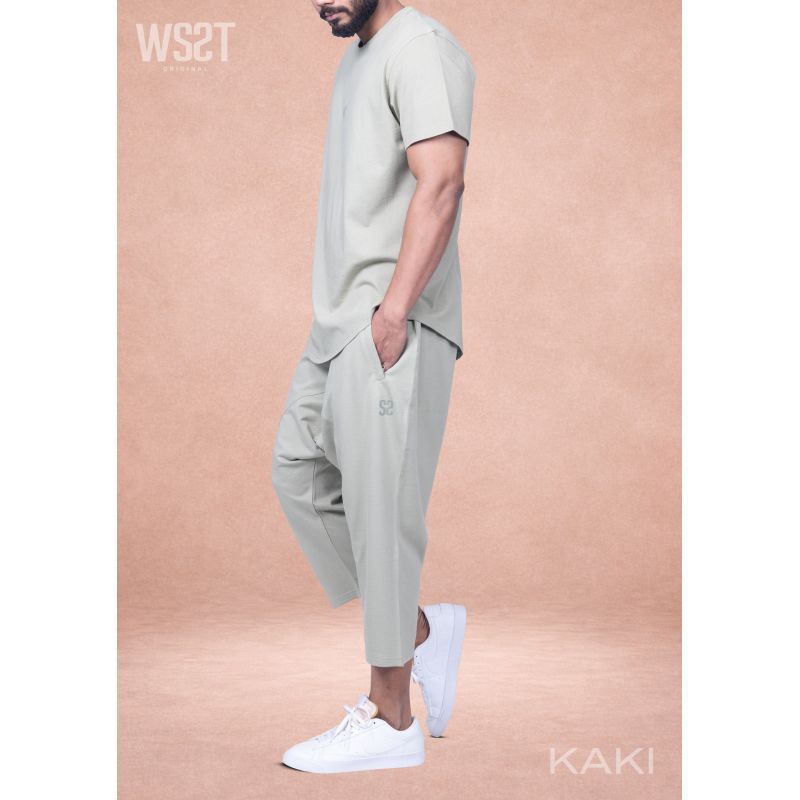 Ensemble saroual homme Combo Wassat t-shirt oversize et pantacourt - marques de vêtement pour musulman