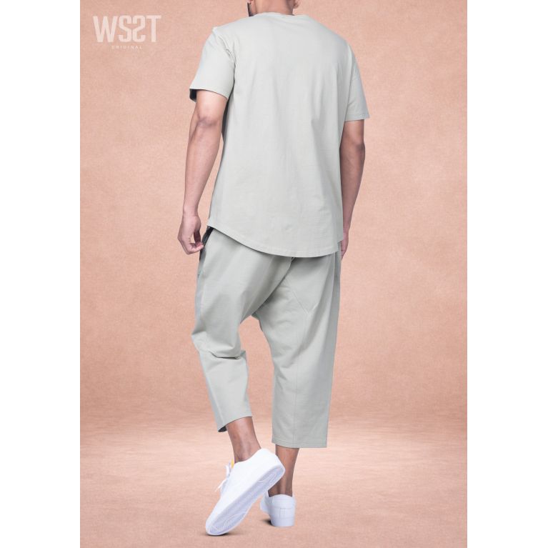 Ensemble saroual homme Combo Wassat t-shirt oversize et pantacourt - marques de vêtement pour musulman
