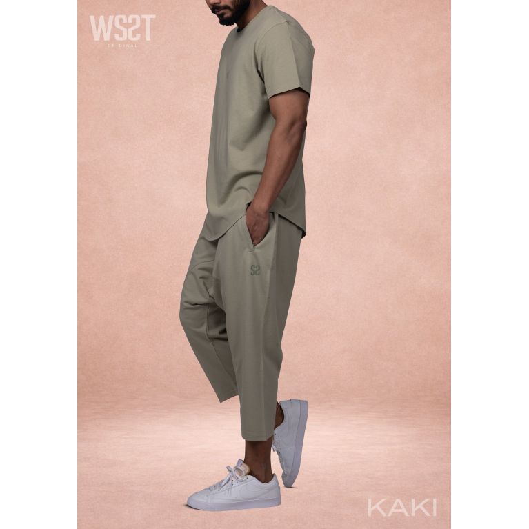 Ensemble saroual homme Combo Wassat t-shirt oversize et pantacourt - marques de vêtement pour musulman