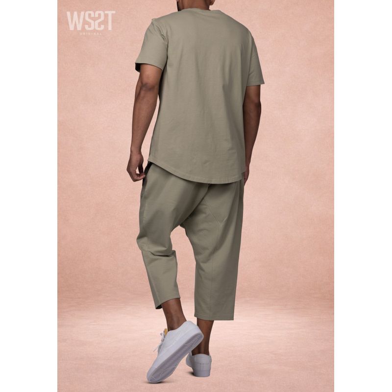 Ensemble saroual homme Combo Wassat t-shirt oversize et pantacourt - marques de vêtement pour musulman