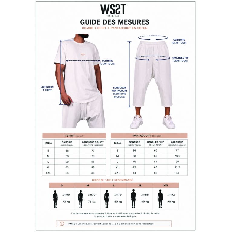 Men’s Sarouel Set Combo Wassat with Oversized T-Shirt and Cropped Pants - Muslim Clothing Brands