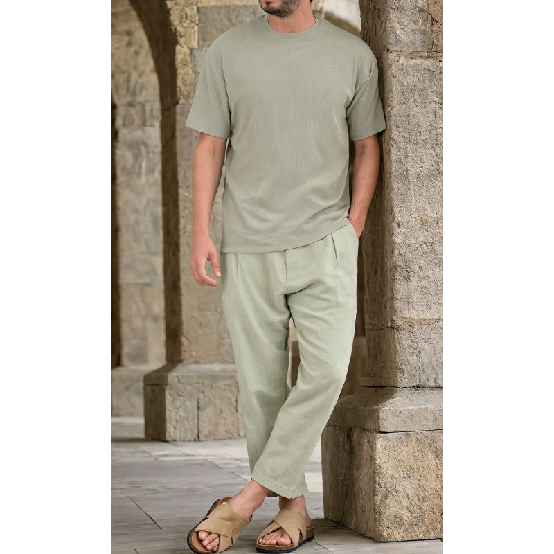 Qaba'il oversized waffle T-shirt