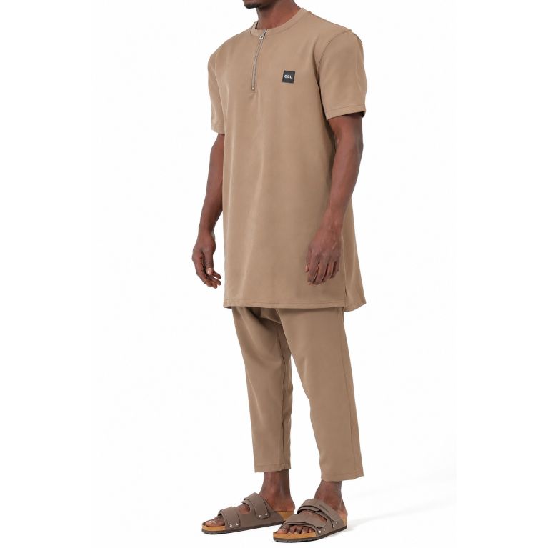 Ensemble Qaba'il Silent Tunique Zippée et Sarouel Droit