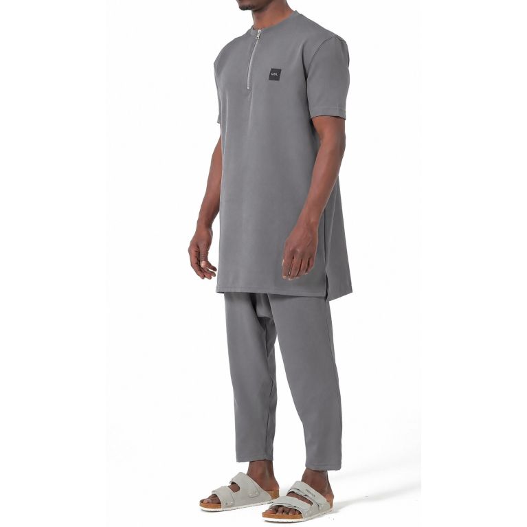 Ensemble Qaba'il Silent Tunique Zippée et Sarouel Droit