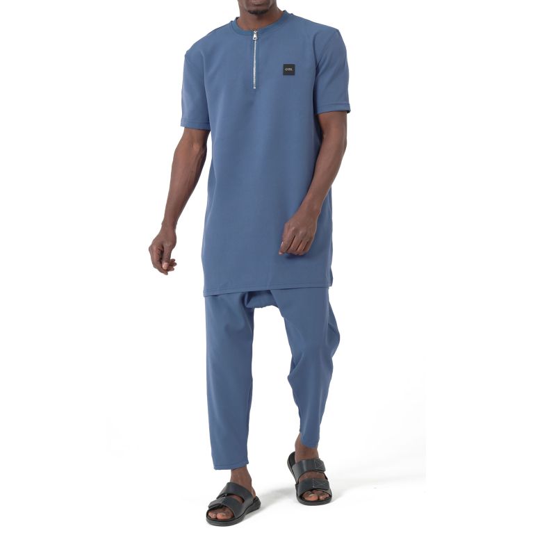 Ensemble Qaba'il Silent Tunique Zippée et Sarouel Droit