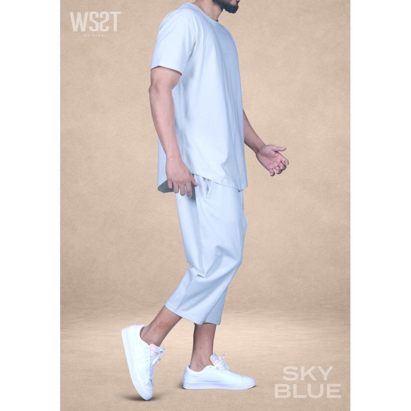 Ensemble saroual homme Combo Wassat t-shirt oversize et pantacourt - marques de vêtement pour musulman