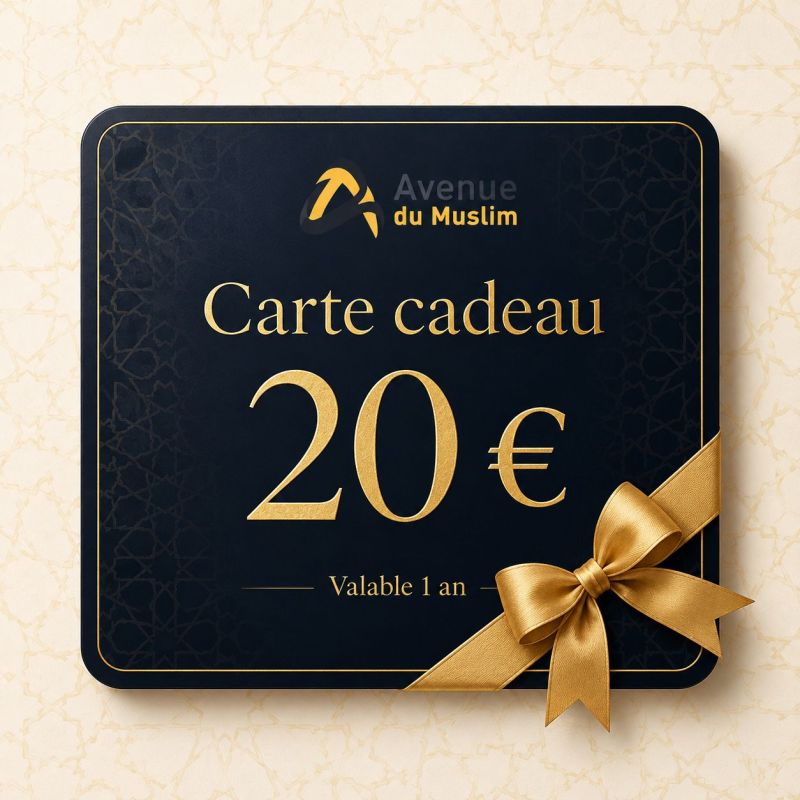 Carte Cadeau Avenue du Muslim de 10€ à 500€ - Valable 1 an
