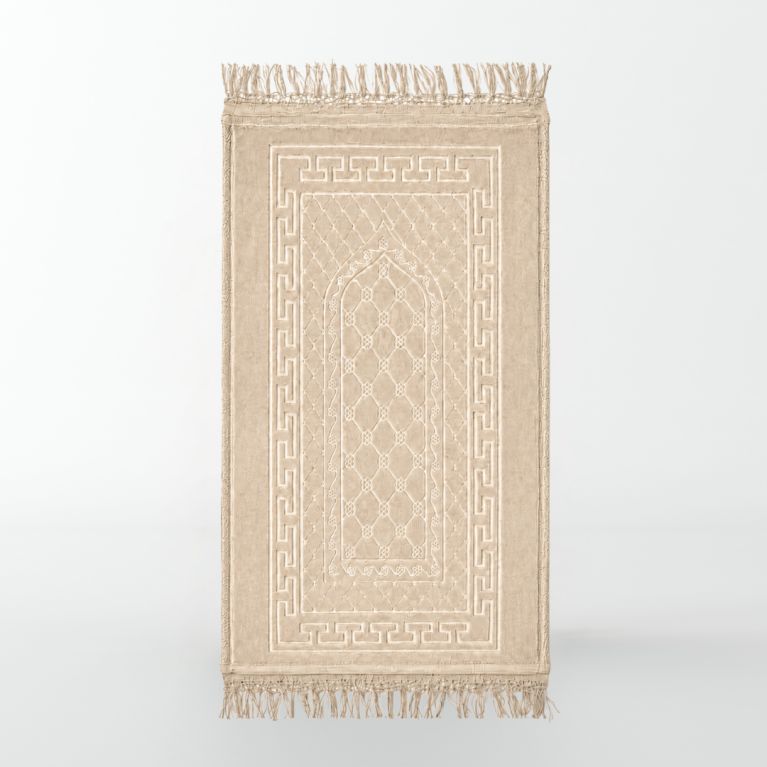 copy ofTapis Enfant de Prière avec Motif Mirhab - Vert - Molletonné, Épais et Très Doux - Confortable et Anti-Dérapant - 42 x8