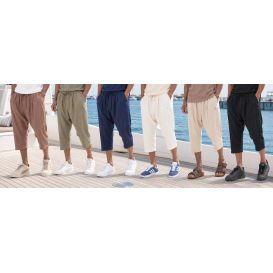 Men’s Tencel Classik Cropped Trousers – Qaba’il