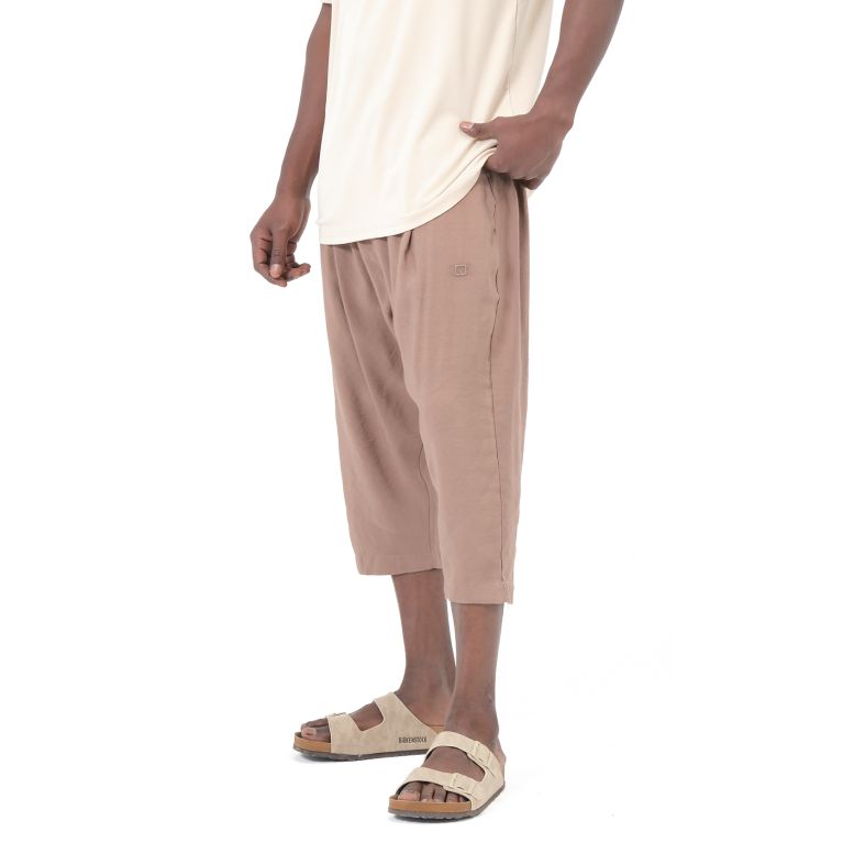 Men’s Tencel Classik Cropped Trousers – Qaba’il
